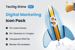 TecDig Shine - Digital Marketing 3D