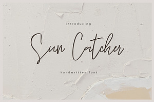 Sun Catcher Handwritten Script