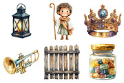 Whimsical Nativity Scene Set, an Illustration by Daily.Designs (Thumbnail 4 of 5)