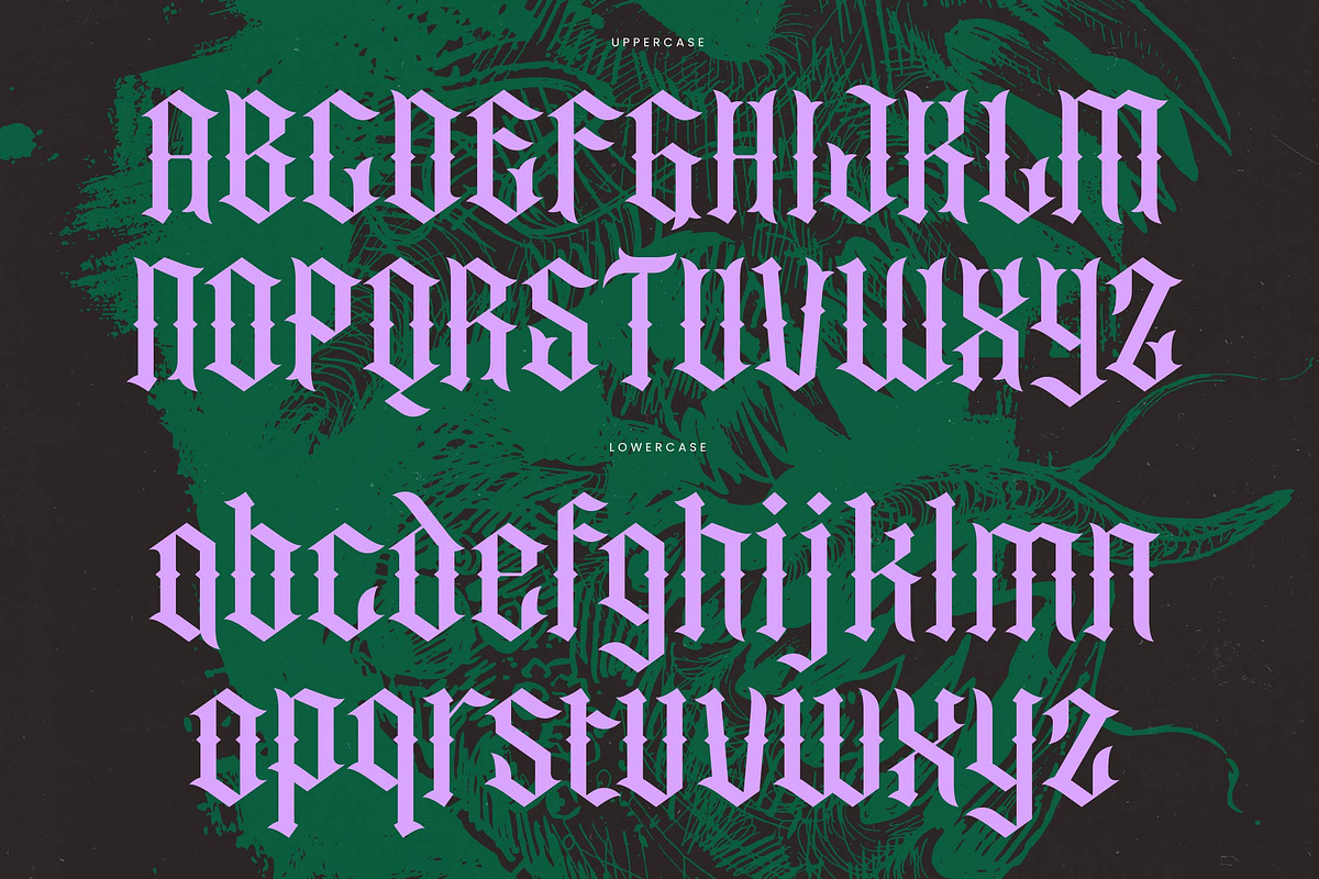 Recoil Backlash Blackletter Font, a Blackletter Font by timelesstype.co (Photo 18 of 20)
