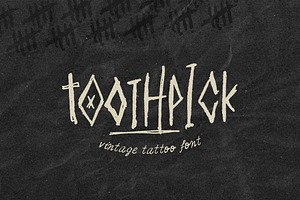 TOOTHPICK Font