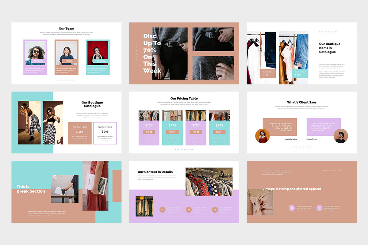 Cugua : Boutique Powerpoint, a Presentation Template by Punkl Camp (Photo 3 of 9)