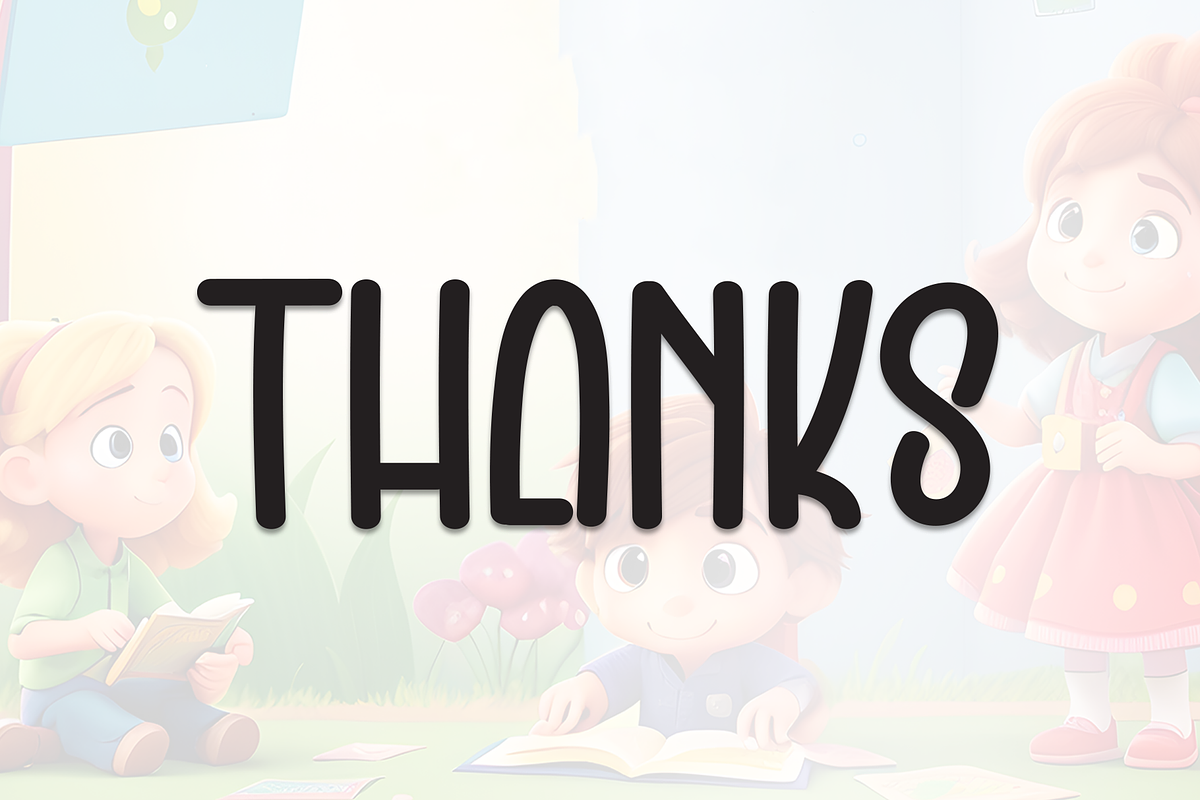 Kids Book | Script Font, a Script Font by Scratchones (Photo 8 of 8)