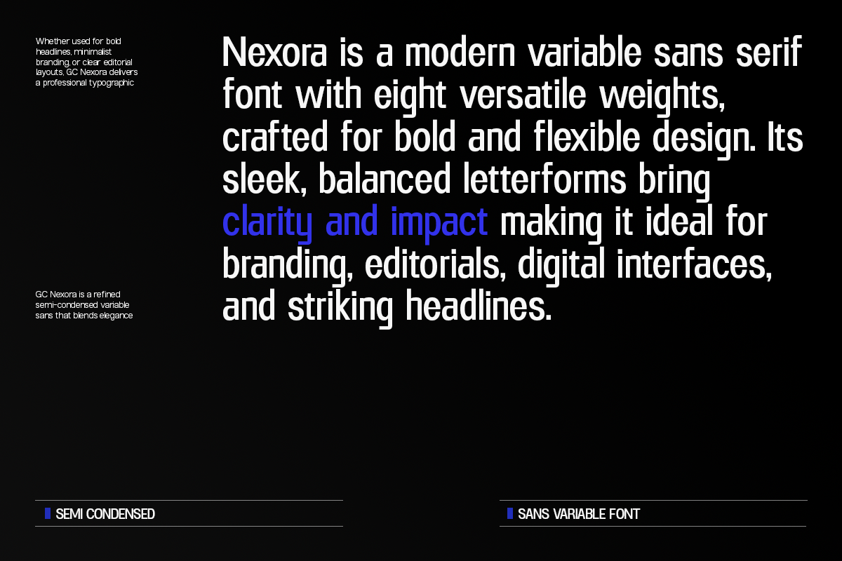 GC Nexora – Modern Variable Sans, a Sans Serif Font by Glyphonic (Photo 6 of 15)
