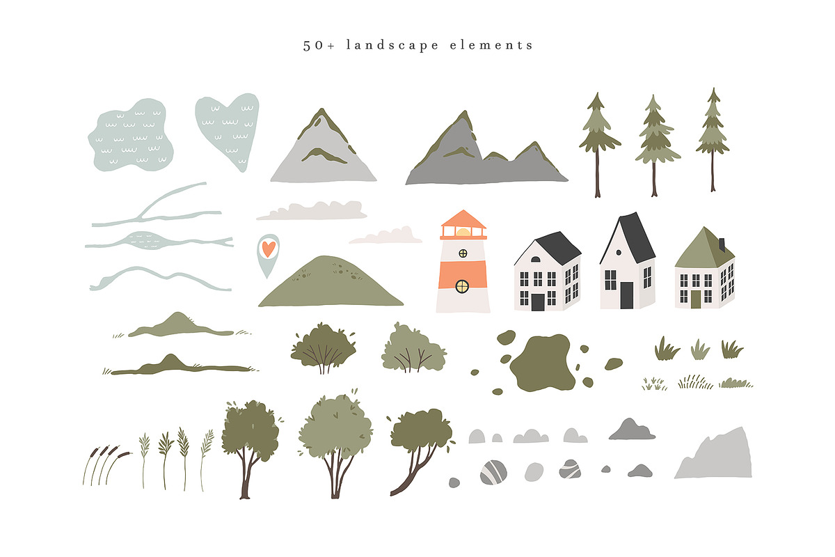 Summer Market - poster & map creator, a Decorative Illustration by Cute Atelier (Photo 4 of 18)