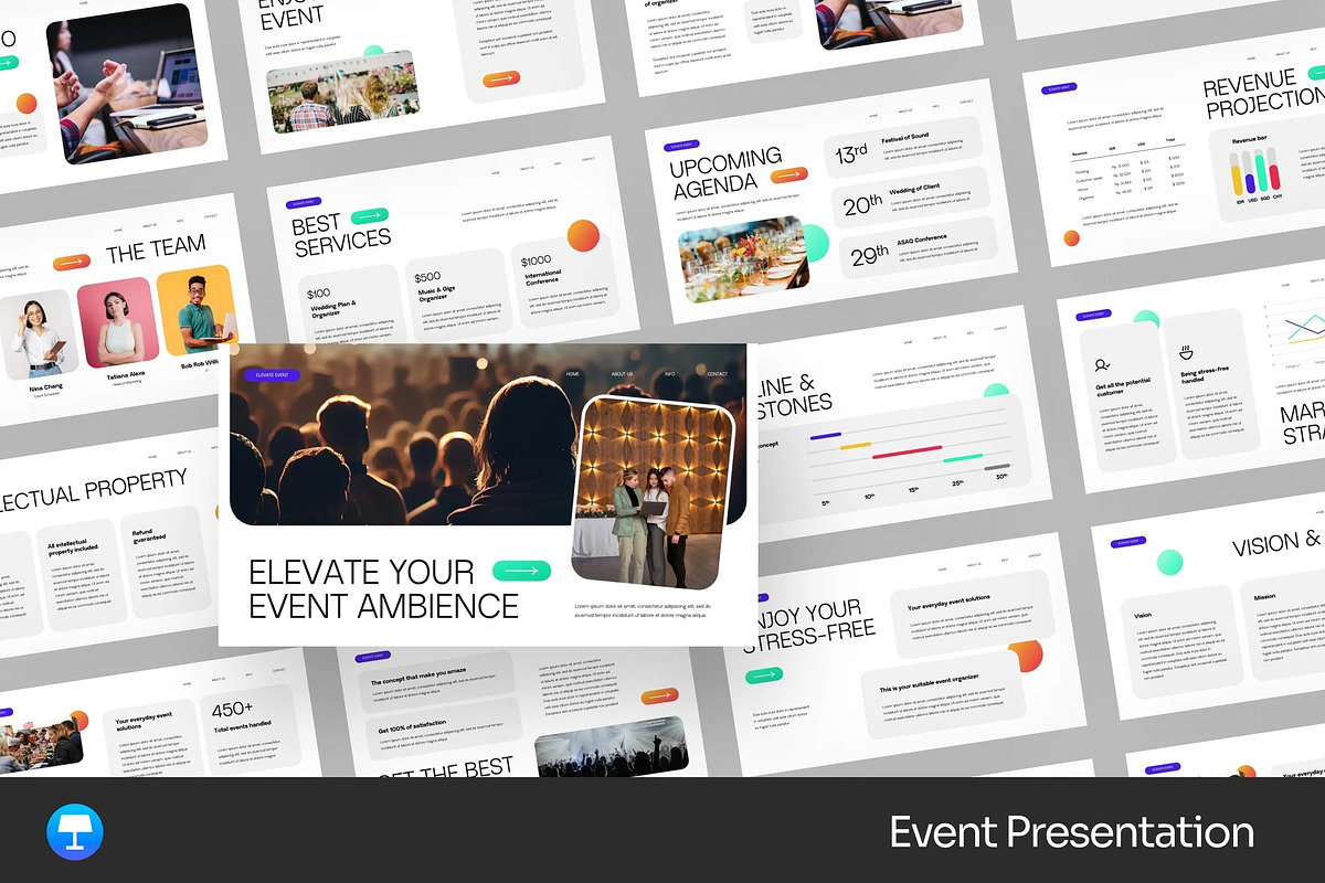 Creative Event Oraganization Keynote, a Presentation Template by Fit-tee (Photo 1 of 2)