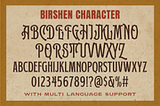 Birshen Vintage Display, a Serif Font by Letterhend Studio (Thumbnail 7 of 8)