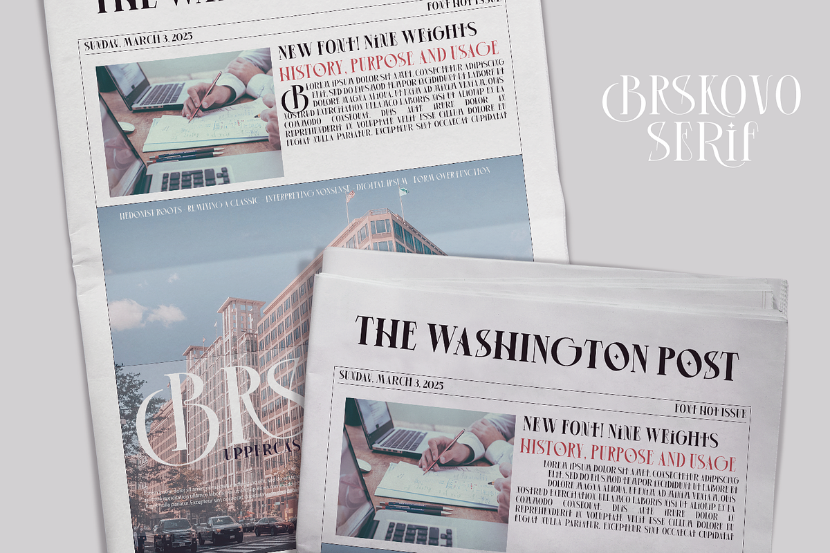 Brskovo Display Font, a Serif Font by TypeClassHeroes (Photo 14 of 15)