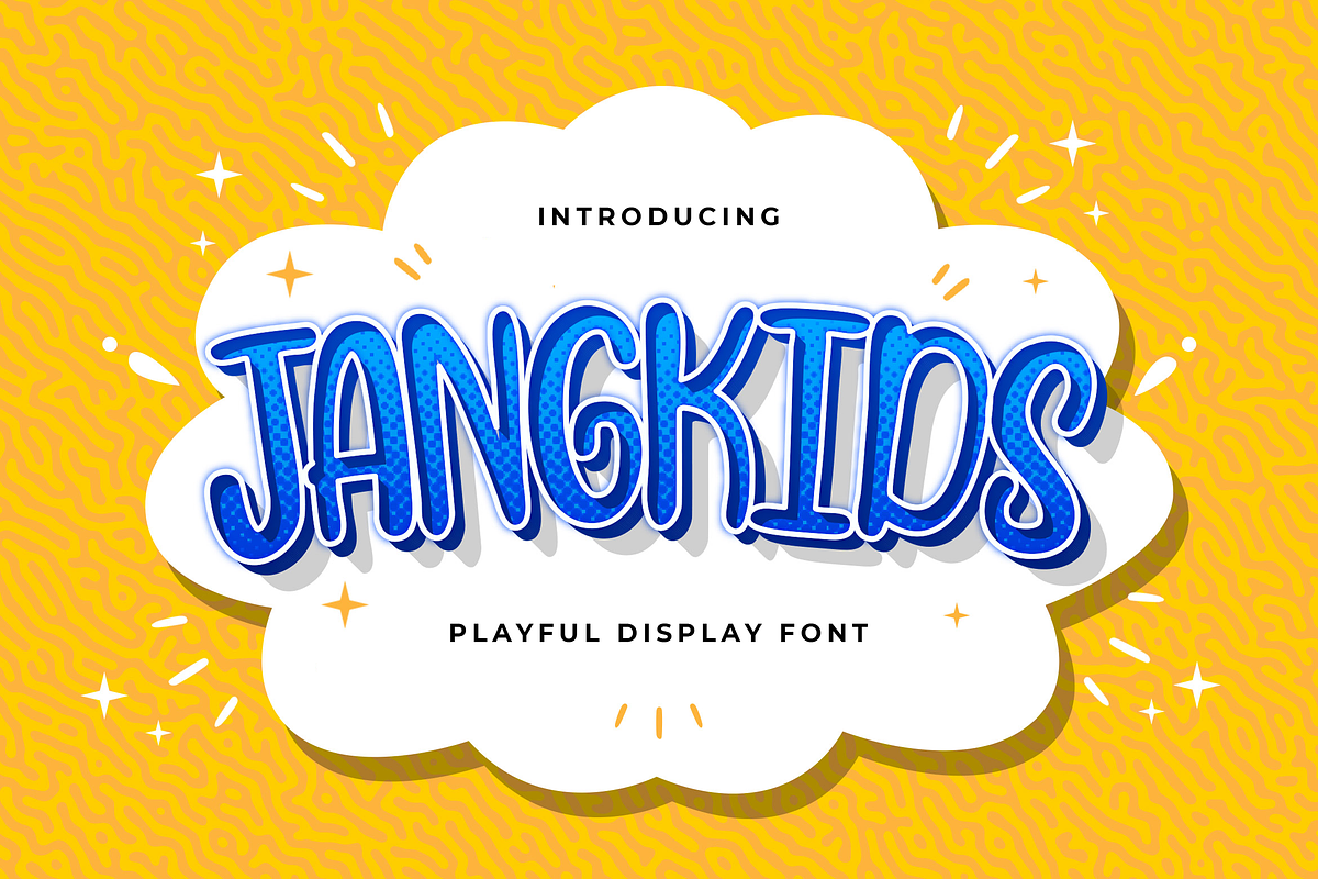 Jangkids - Playful Display Font, a Handwritten Font by StringLabs (Photo 1 of 9)