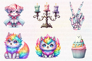 Kawaii Iridescent Pastel Halloween, an Illustration by CreationArt (Thumbnail 3 of 5)