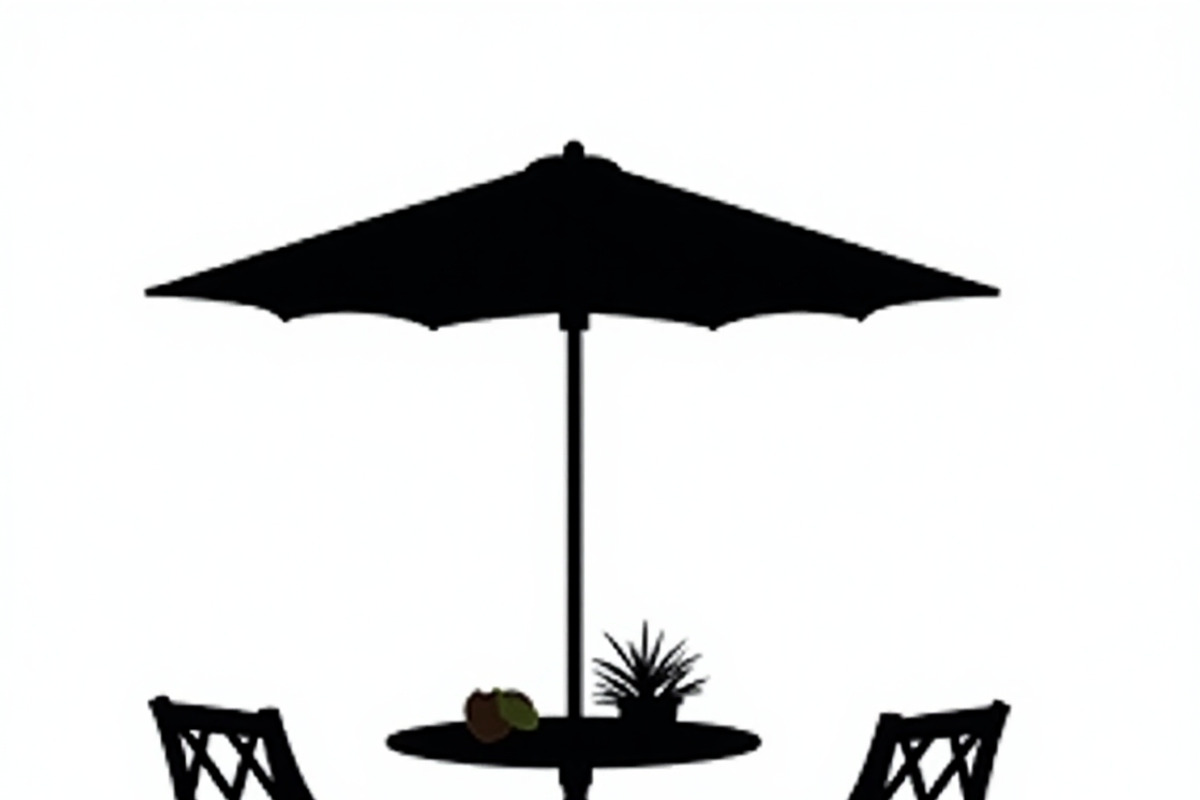 Table Umbrella Beach Silhouette, an Illustration by Amazin_art (Photo 11 of 13)