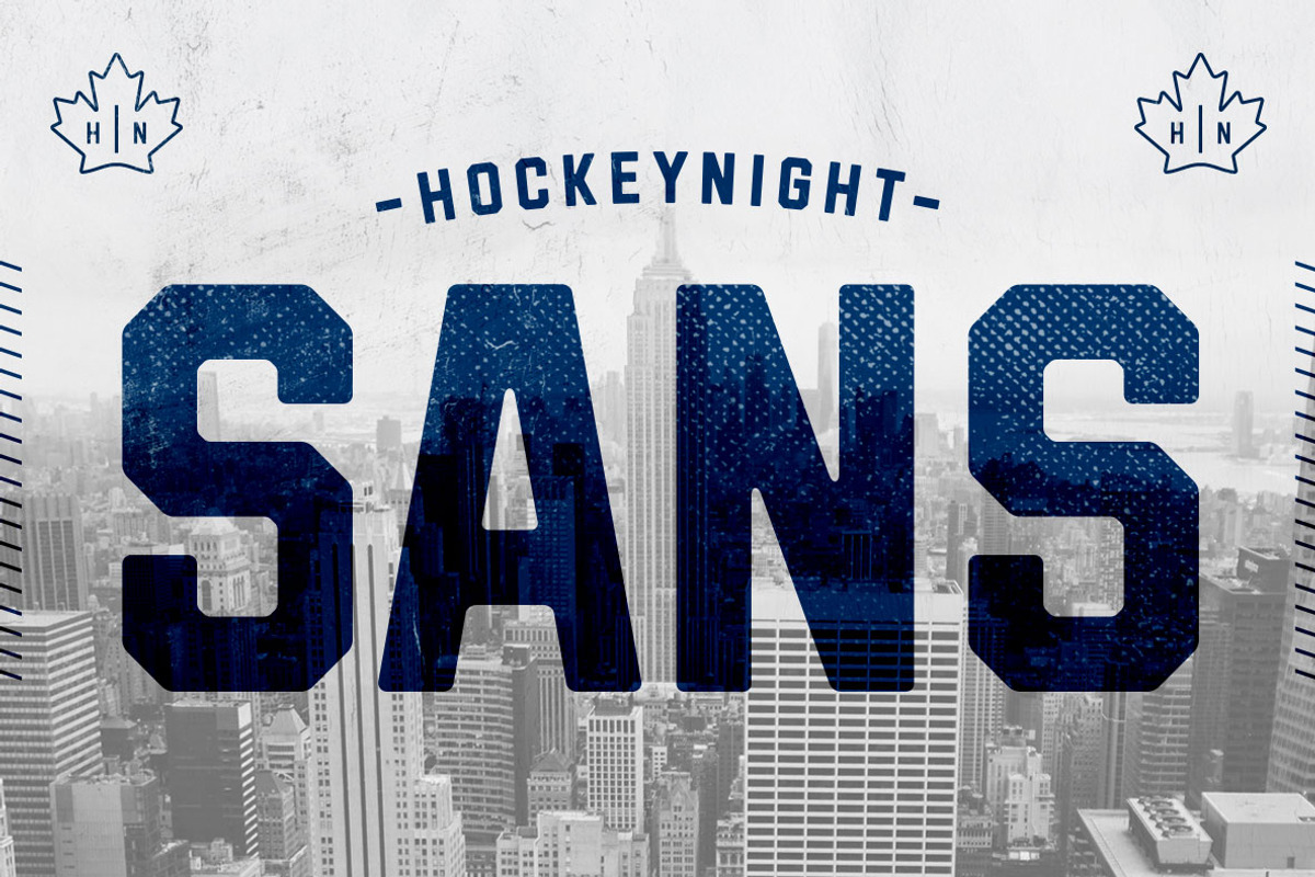 Hockeynight Sans, a Sans Serif Font by XTOPH - Fonts (Photo 1 of 7)