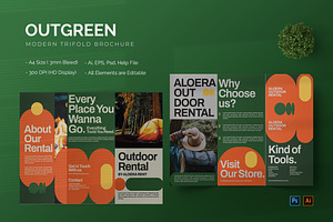 Outgreen - Trifold Brochure, a Brochure Template by StreaksideStd