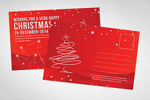 Christmas Postcard Templates.