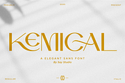 Kemical - Luxury Ligature Sans Font, a Sans Serif Font by Say Studio (Thumbnail 1 of 11)