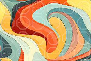 RETRODELIC ART. Seamless Patterns