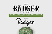 Badger Typeface - 50% OFF, a Slab Serif Font by giemons™ (Thumbnail 2 of 4)