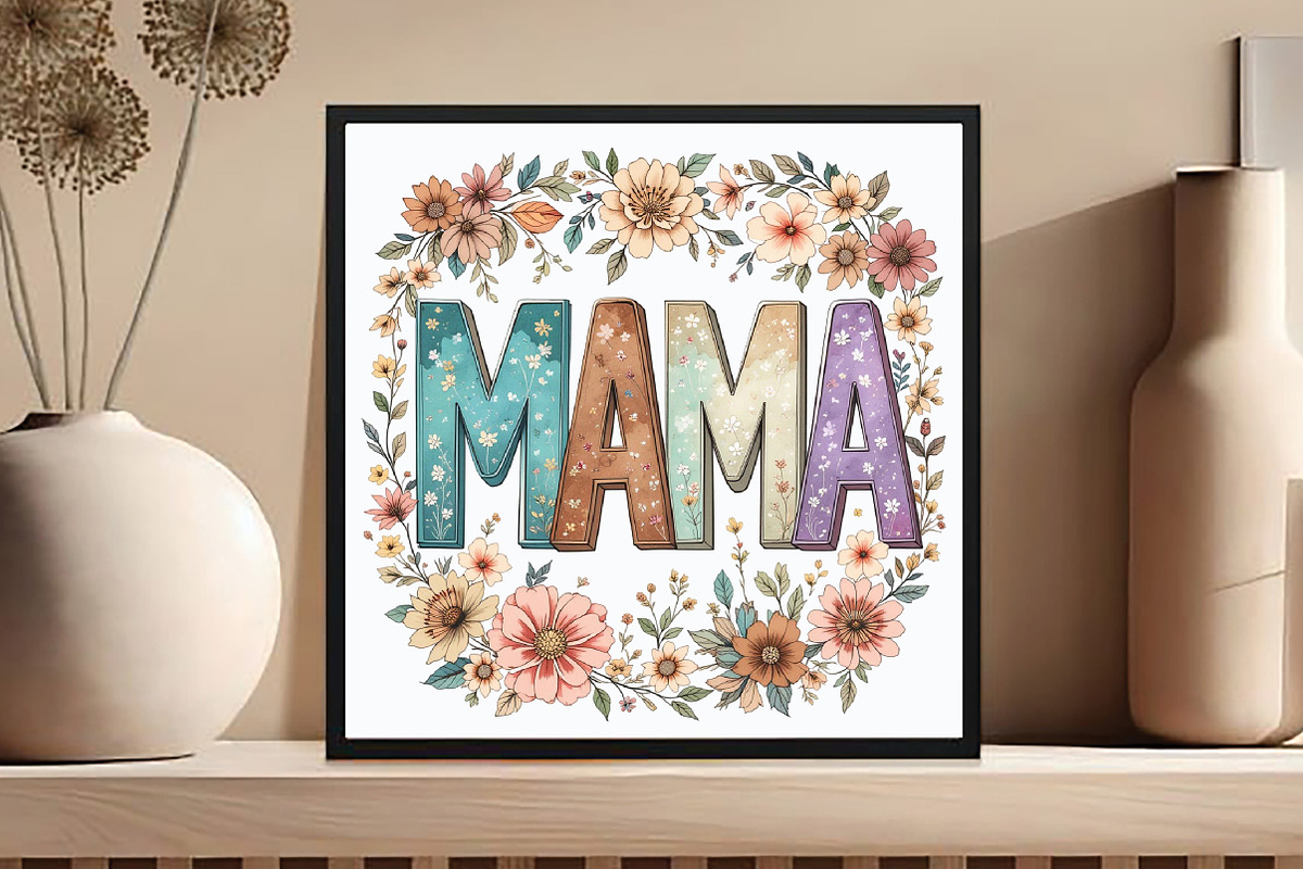 Watercolor Mama Clipart, an Illustration by DreamCafeArt (Photo 4 of 7)