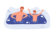 People do body hardening procedures, a Healthcare Illustration by Good Studio (Thumbnail 2 of 5)