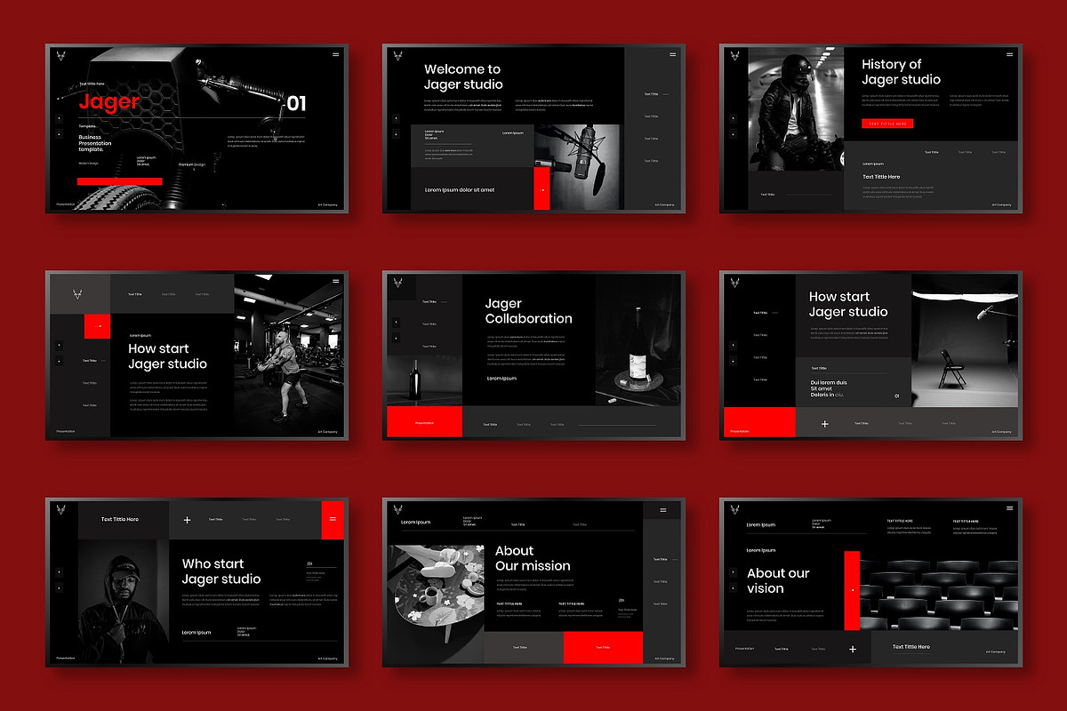 Jager – Business PowerPoint Template, a Presentation Template by Dens ...