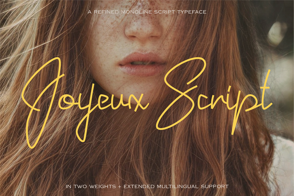 Joyeux Script, a Script Font by Elyas Beria Studio (Photo 1 of 12)