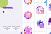 Art Illustration, an Outline Icon by Wencory (Thumbnail 1 of 2)