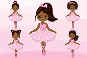 Vector African American Ballerina, an Illustration by TheCreativeMill (Thumbnail 1 of 5)