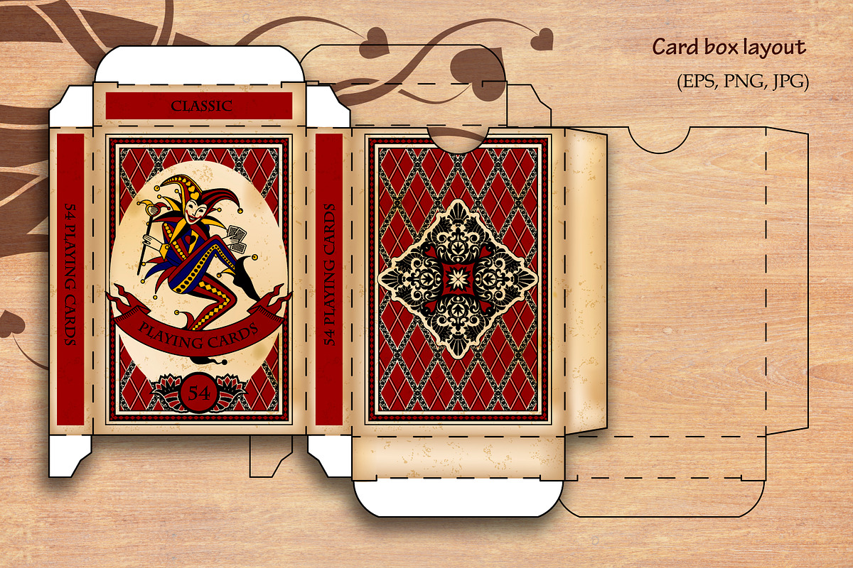 Vintage  Playing cards, an Illustration by Retro Graphic Box (Photo 6 of 6)