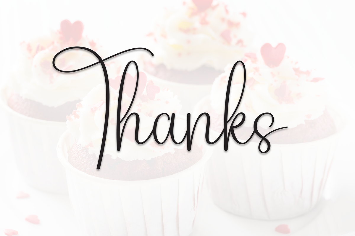 Cupcake | Script Font, a Handwritten Font by Scratchones (Photo 9 of 9)