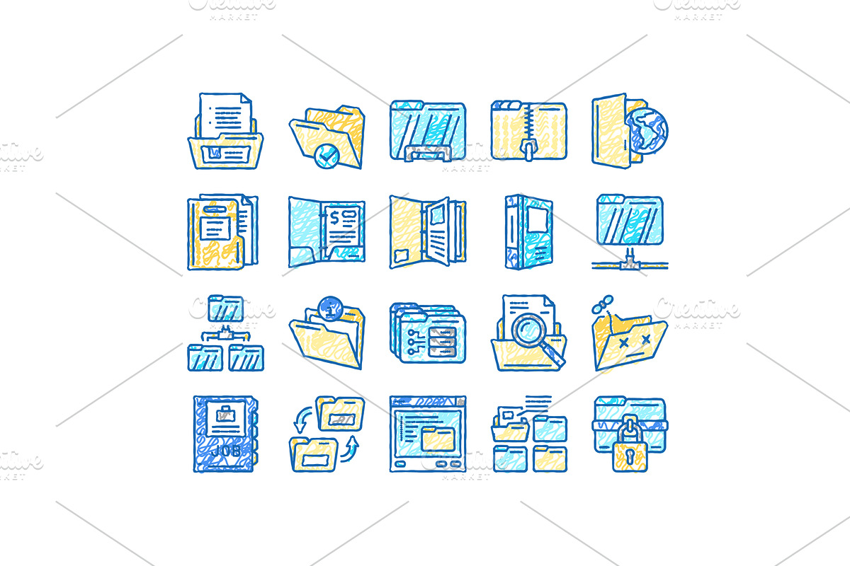 folder paper business file empty, an Object Illustration by pikepicture