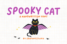 Spooky Cat | Handwritten Font