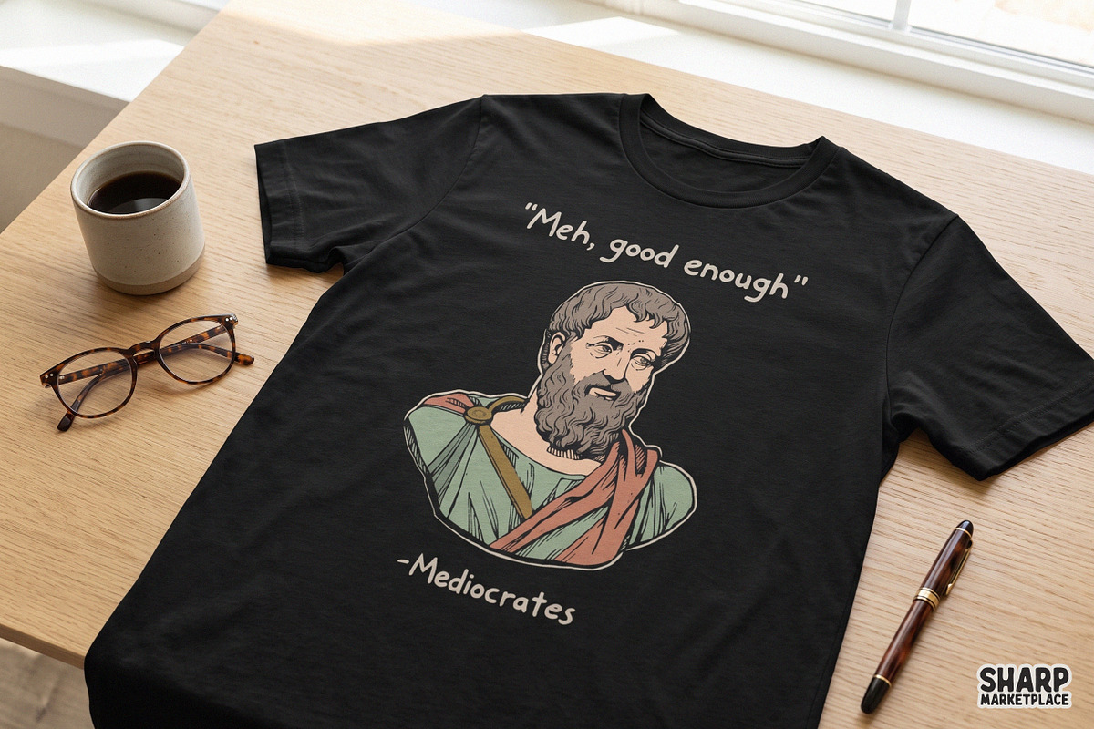 Meh, Good Enough -Mediocrates, an Object Graphic by SharpMarketplace (Photo 4 of 5)