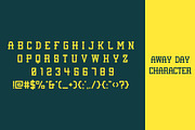Away Day, a Slab Serif Font by Nian Keun Studio (Thumbnail 4 of 10)