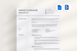 Nursing Resume Template Google Docs