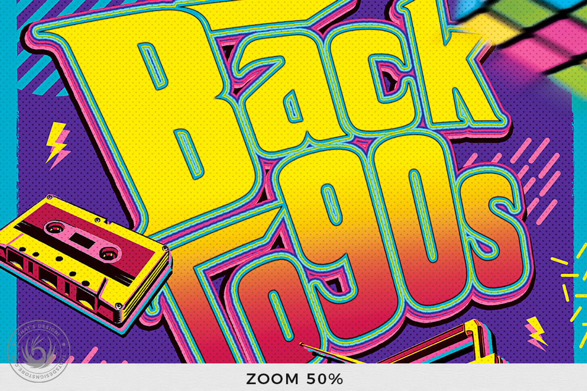 Back to the 90s Flyer Template, a Flyer Template by ThatsDesignArt (Photo 7 of 8)