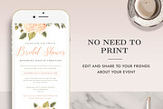 Bridal Shower Invitation IV001, an Invitation Template by Draca Design Co (Thumbnail 2 of 2)