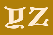 Gothic Initials Seven Font, a Script Font by GG Design (Thumbnail 15 of 15)