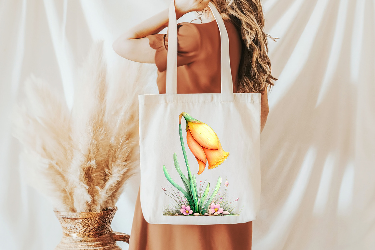 Whimsical daffodil Clipart, an Illustration by Designworld (Photo 7 of 7)