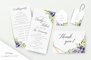 Wedding suite - Golden Succulent, an Invitation Template by Alewiena (Thumbnail 3 of 4)