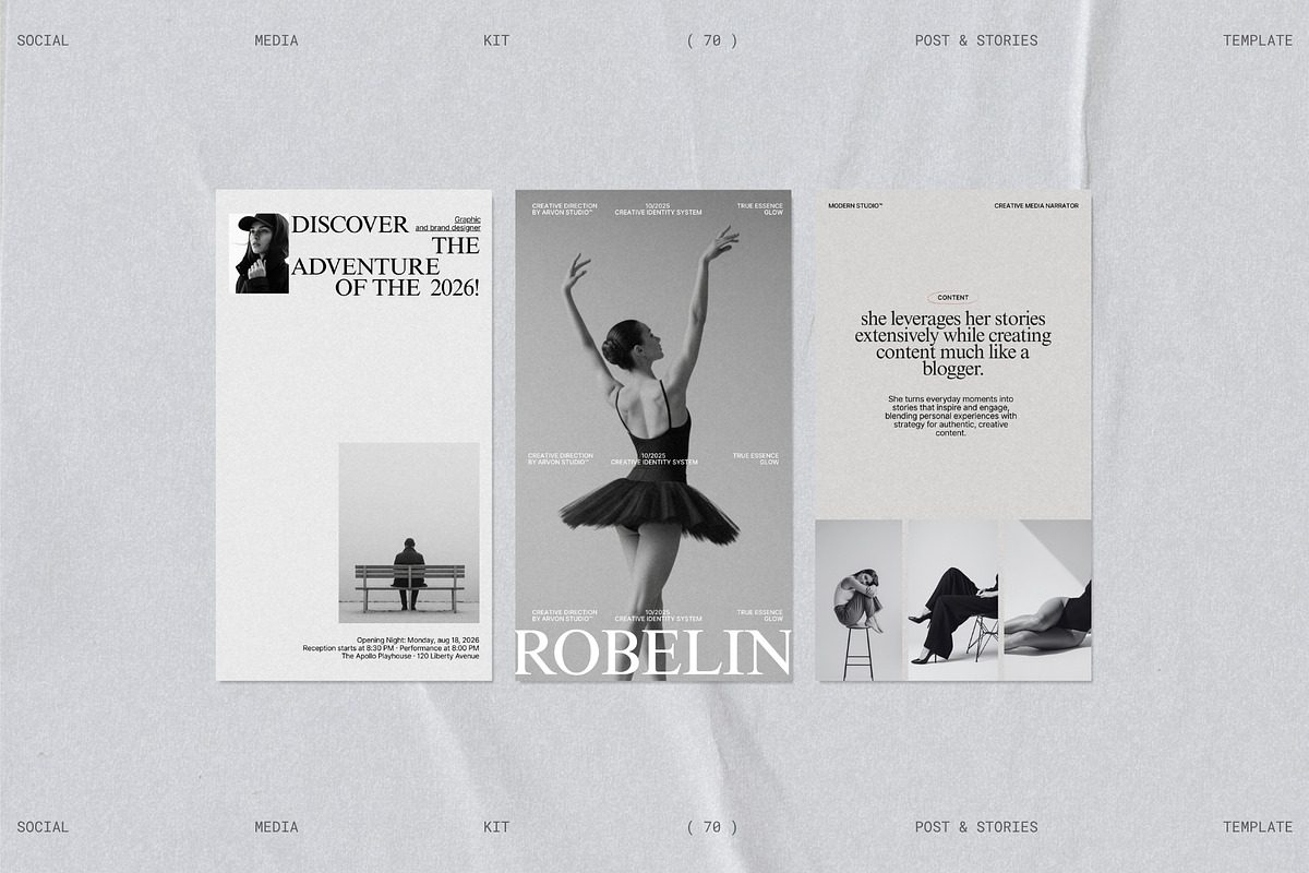RIVA | Social Media Kit (III), a Social Media Template by Prapti Design (Photo 3 of 10)