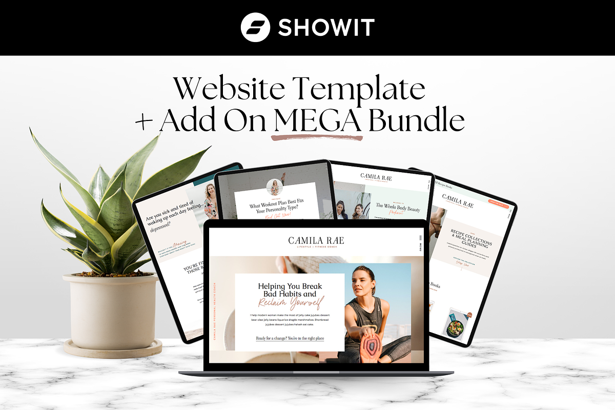 Health Coach Website MEGA Bundle, a Websites & App Template by Sugar Studios (Photo 1 of 9)