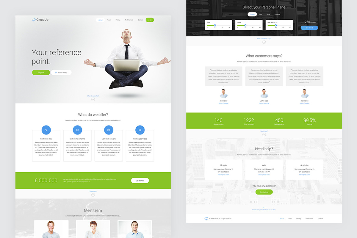 CloudUp — Hosting WordPress Theme, a WordPress Template by artemmashirov (Photo 1 of 2)