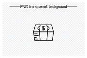 Dollar Money Line Icons Set, an Outline Icon by Designfour (Thumbnail 4 of 7)