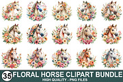 Floral Horses Sublimation Bundle, a Graphic by crative8112 (Thumbnail 1 of 10)