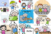 Grandmother ~ Cartoon Character Set, a Person Illustration by The Toon Company (Thumbnail 9 of 12)