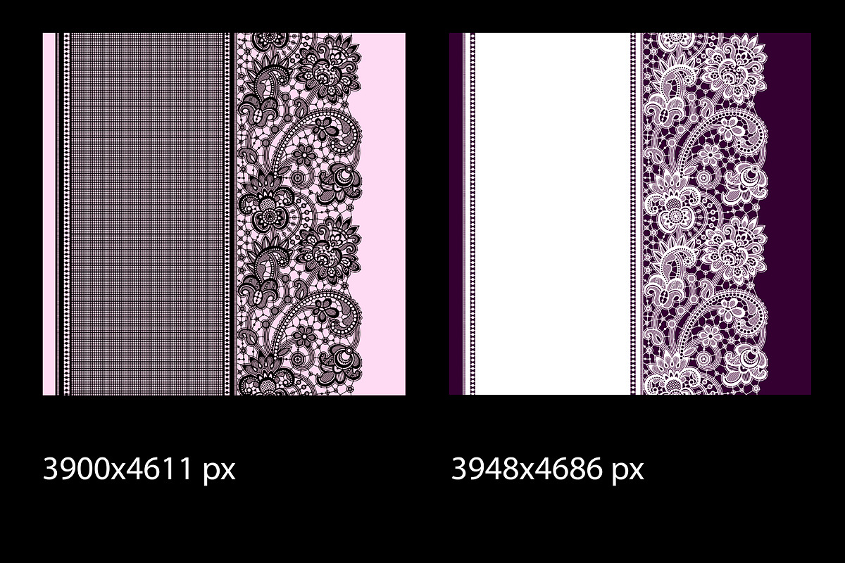 Lace seamless ribbons., a Pattern Graphic by Ajuga (Photo 3 of 8)