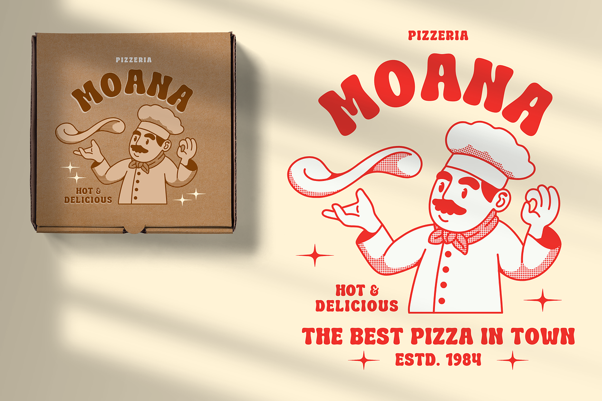 Retro Blendy - Retro Display Font, a Font by Sronstudio (Photo 6 of 12)