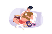 Pregnant women, motherhood set, a Person Illustration by PaperTrident (Thumbnail 6 of 9)
