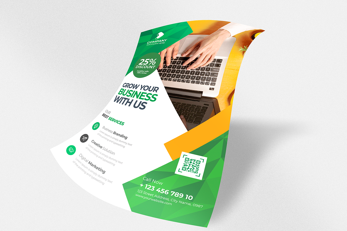 Corporate Flyer, a Flyer Template by Creativpixl (Photo 2 of 6)