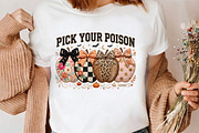 Pick Your Poison Pumpkins Bow PNG, a Seasonal Illustration by CrexoraLab (Thumbnail 3 of 4)